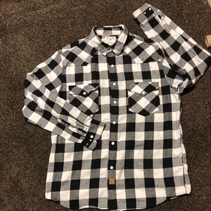 Dubinik black/white flannel